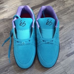 ES SKB Shoe Acell Slim Men's Suede Teal/ Black Size 6